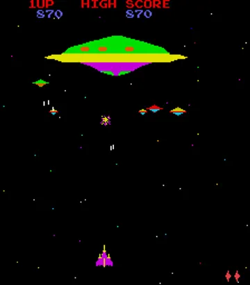 Defend the Terra Attack on the Red UFO screen shot game playing